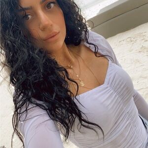 Bodysuit White Long Sleeve Ruched